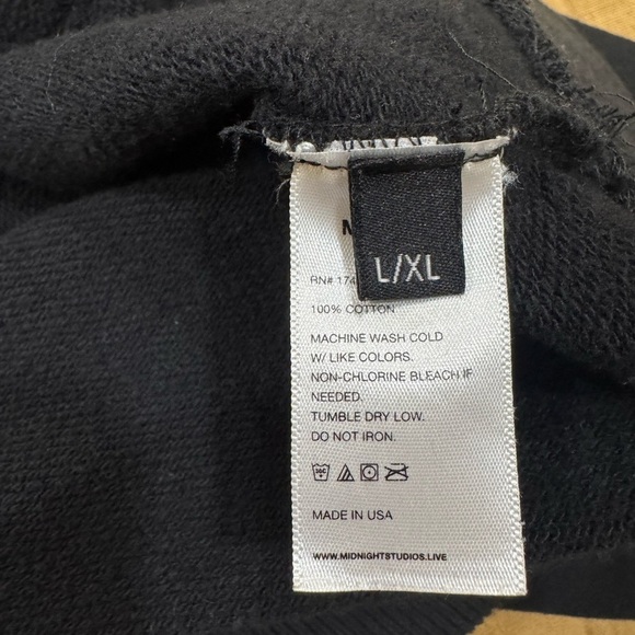 Batman X Midnight Studios Midnight Art DEPT Black Hoodie Oversized Cotton L/XL - Picture 9 of 14